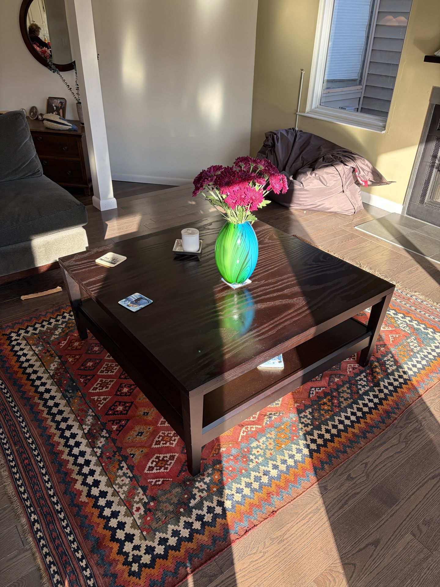 Crate and Barrel Coffee table. 