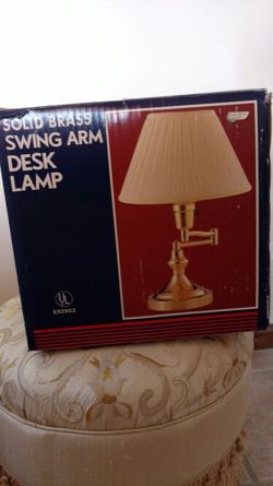 Solid Brass Swing Arm Desk Lamp