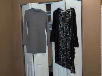 Dress and lace jacket