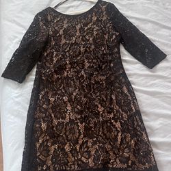 Black Lace Cocktail Dress 