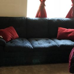 Black Microfiber Sofa $100