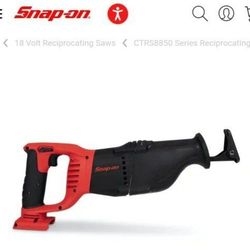 Snap-on 18 V MonsterLithium Cordless Reciprocating Saw Kit (One Battery/ Charger) (Red)  