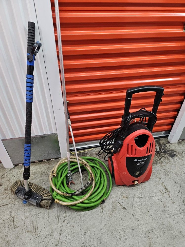 Snap-On 1750 PSI Electric Pressure Washer + Hose & Brush Set