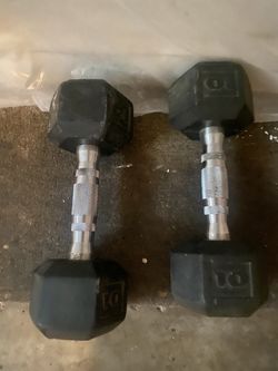2 10lbs Dumbbells & 2 30lb Dumbbells 65obo