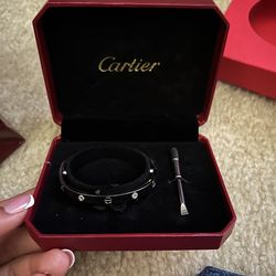 Silver love bangle bracelet