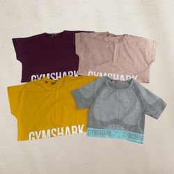 Gymshark activewear crop tops size small $25each/cada una