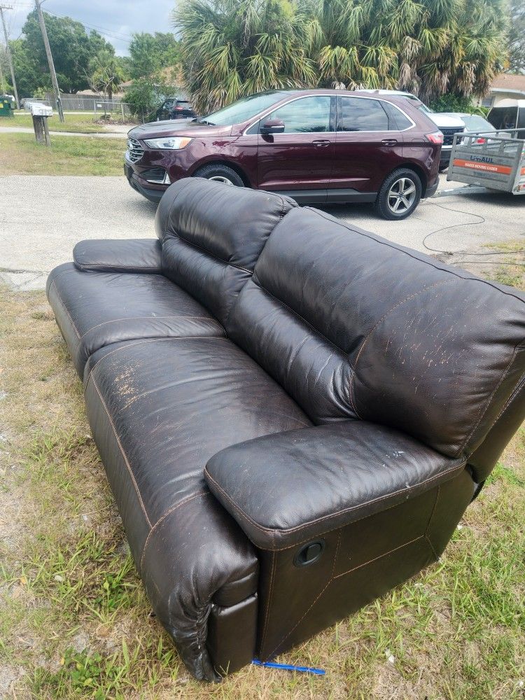 Leather Couch FREE
