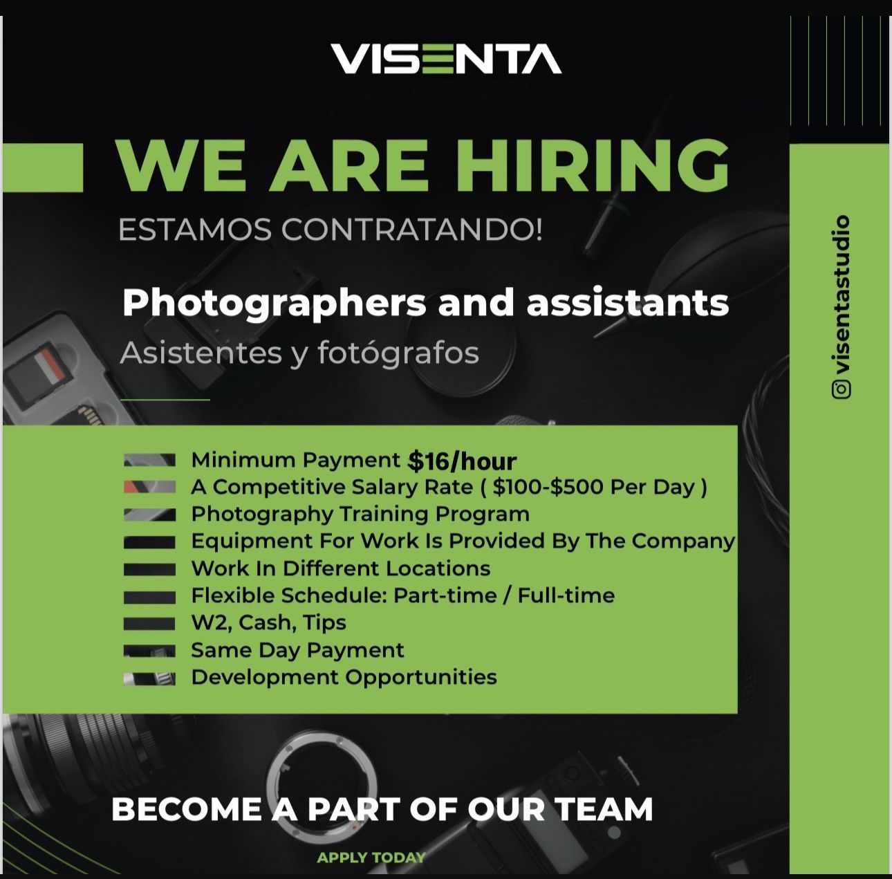 Work Photographer / Assistant