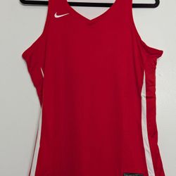 Nike Stock Reversible Practice Basketball Jersey Scarlet Red Women's Medium DN5222-658