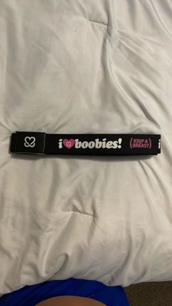 I loveboobies belt black