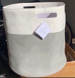 NEW With Tags Retired Pottery Barn Canvas Colorblock Tote/ Toy Dump $60