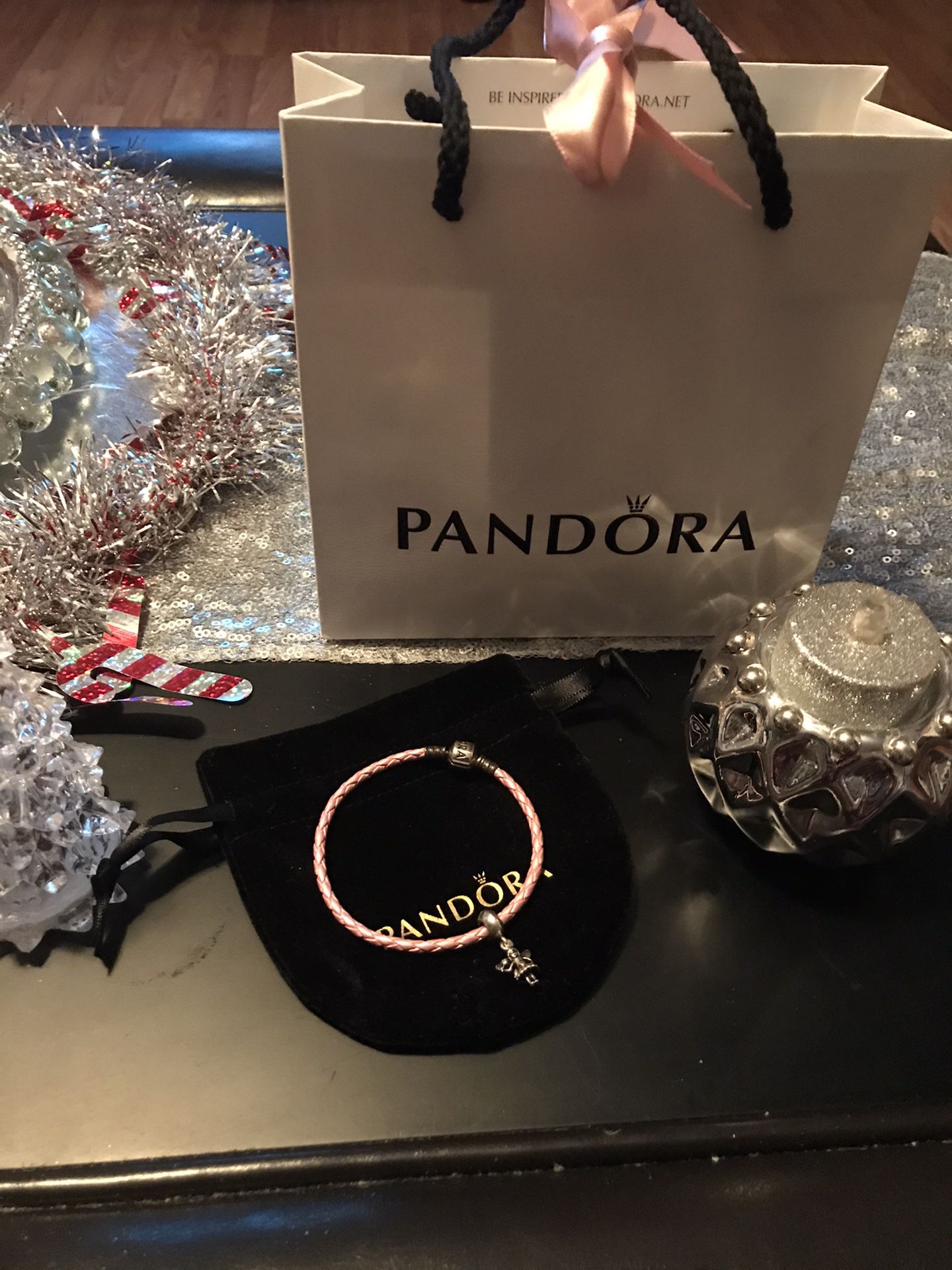 Authentic Pandora bracelet and charm