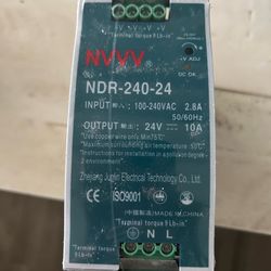 🚨 NDR-240-24 24V 10 Amp 240W Industrial DIN Rail Power Supply PFC🔥Brand New 👍