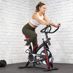 XtremepowerUS Cycling Bicycle LED Stationary Exercise Bike 22lbs Flywheel Trainer Fitness Bicycle Indoor Bike Workout.  