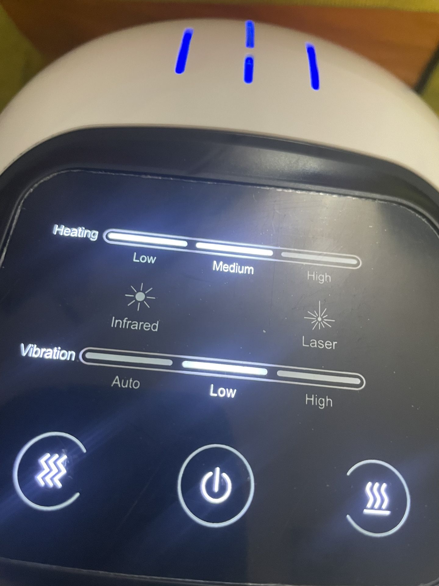 Cordless Knee Massager with LED Screen Infrared Heat and Vibration Knee Pain Relief for Swelling Stiff Joints Stretched Ligament and Muscles Injurie