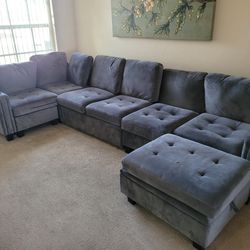 living room & 2 counter stools