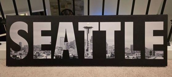 Canvas Seattle City Sign