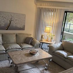 Sofa, Loveseat, Genuine Leather