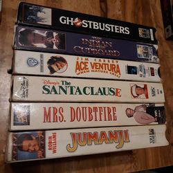 Six VHS tapes 15 Dollars Each