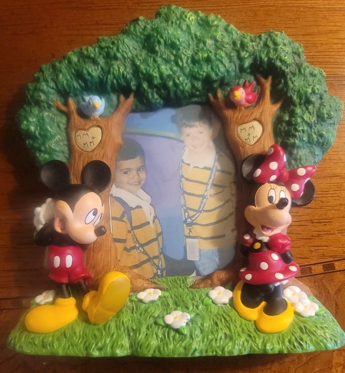 Vintage Mickey & Minnie Picture Frame