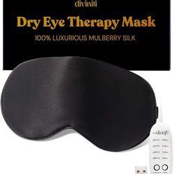 Heated Eye Mask for Dry Eye Relief - Stye Eye Treatment, Warming Eye Mask for Dry Eyes Mask Warm Compress for Eyes, Sinus Mask Heated Eye Patch 