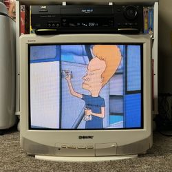 Sony Trinitron KV-20S11 20" CRT TV Retro Gaming Television White TESTED ✅
