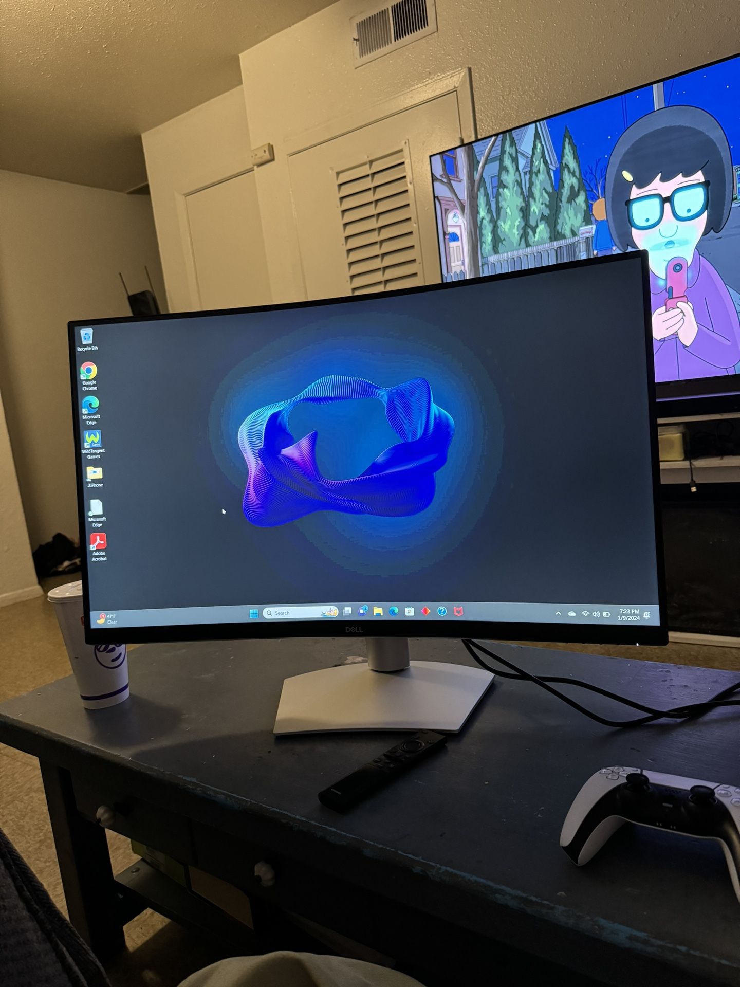 Dell 32 Inch Curved 4k UHD Monitor