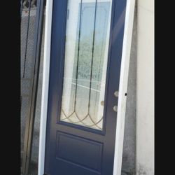 36x96 Exterior Door Fiberglass Left-hand