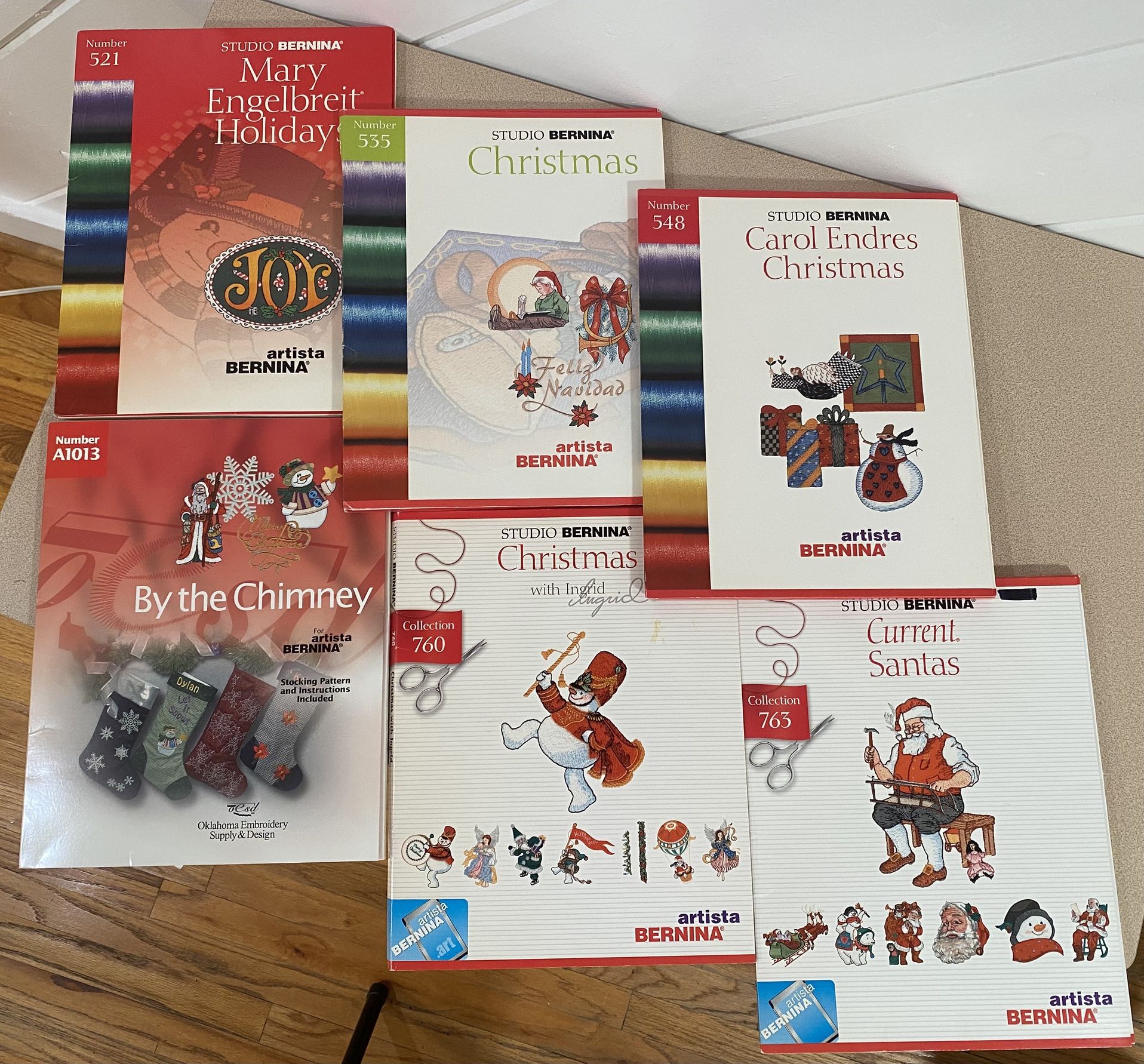 Studio Bernina Embroidery Design Cards Christmas Bundle