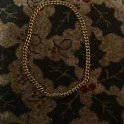 GLD Gold Necklace Cuban Link