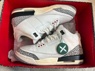 Air Jordan 3 White Cement Sneakers