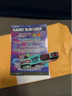 2 Day VIP Wristband For Hard Summer