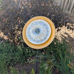 Glass Flower Yard Art