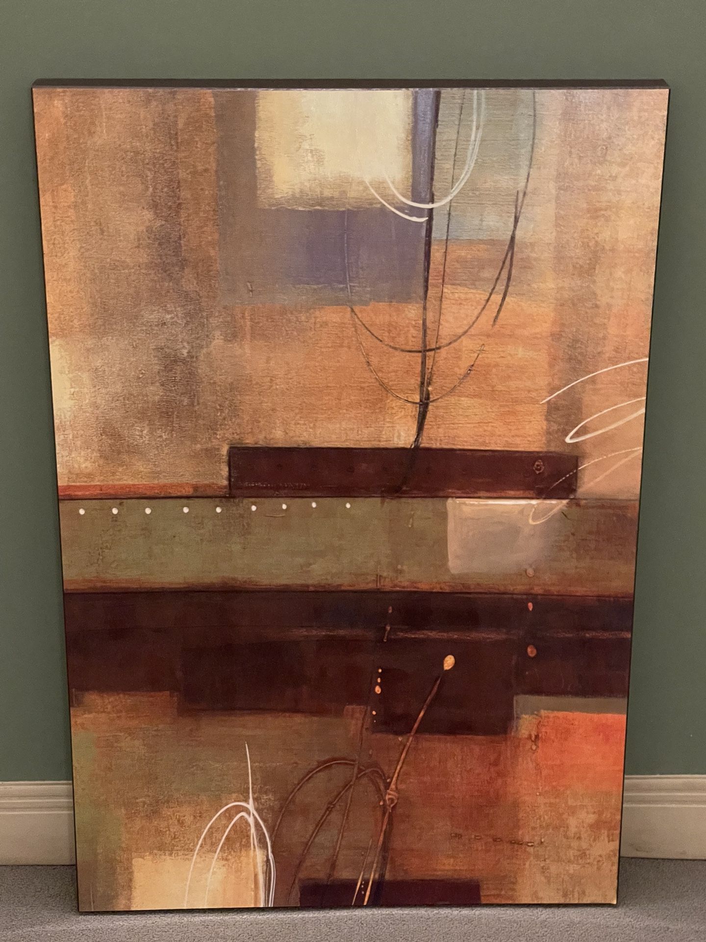 WALL ART - Contemporary (35.25" x 23.5" x 1.5") - posted price is firm.
