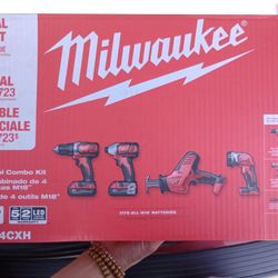 New Milwaukee 18v Combo Kits 