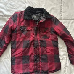 Red And Black Plaid Jacket. 4t. $5
