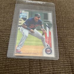 2020 Topps Chrome Luis Arraez Rookie Card 