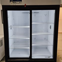 Dual Glass Sliding Door Lab Refrigerator (Compressor Issue)