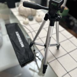 Merkury Innovations Tripod With Carrying Case - Extends to 50inchs