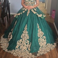 Quinceañera / Sweet 16 Gala Dress Green