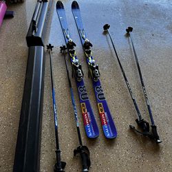 Skis, Poles, And Boots