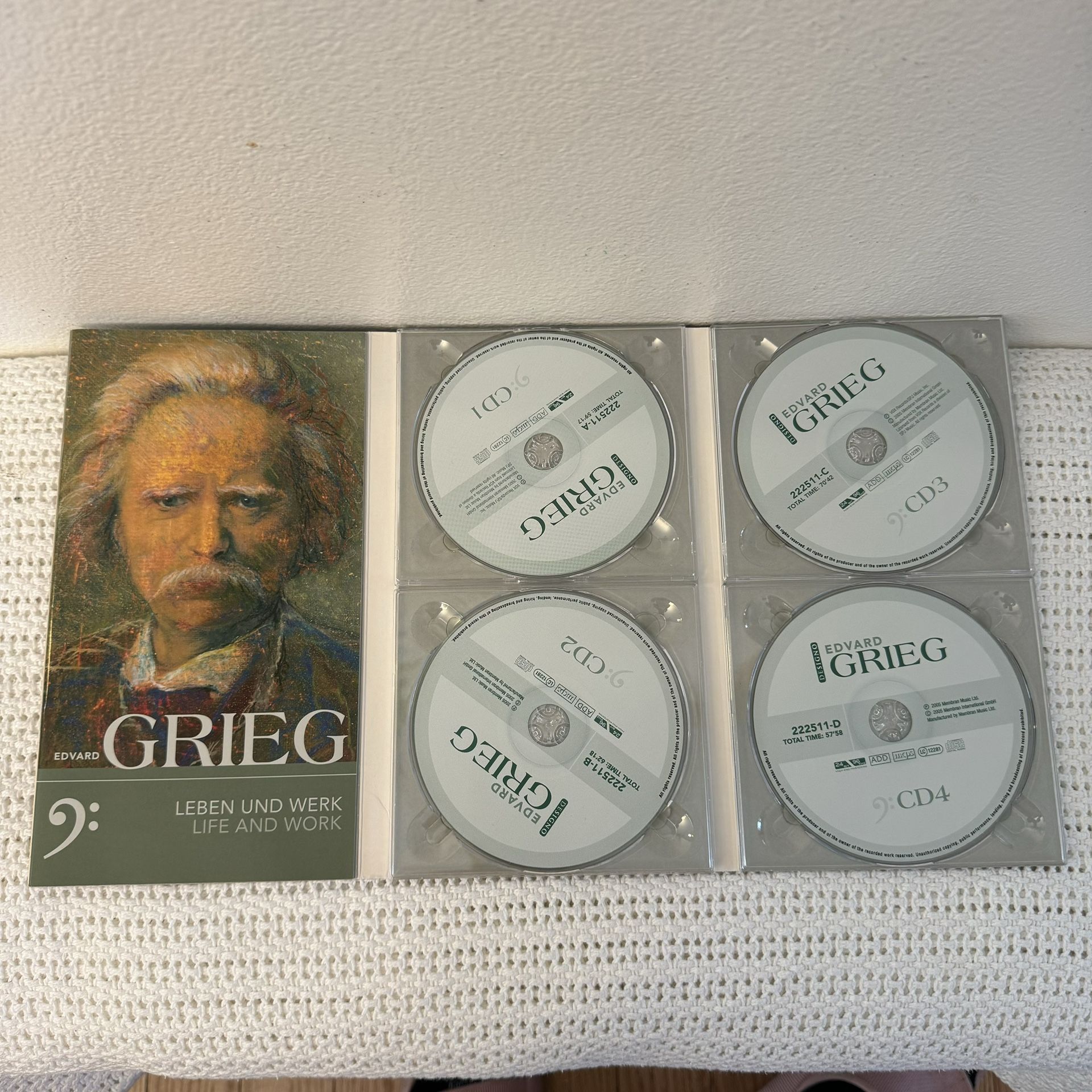 Edvard Grieg 4 CD set Collection 2005