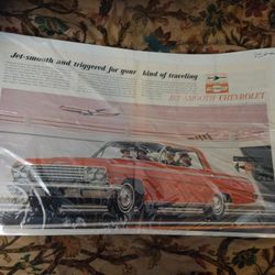 1962 Chevy Impala Advertising Poster