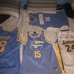 Kobe Bryant And Carmelo Anthony Vintage Basketball Jerseys