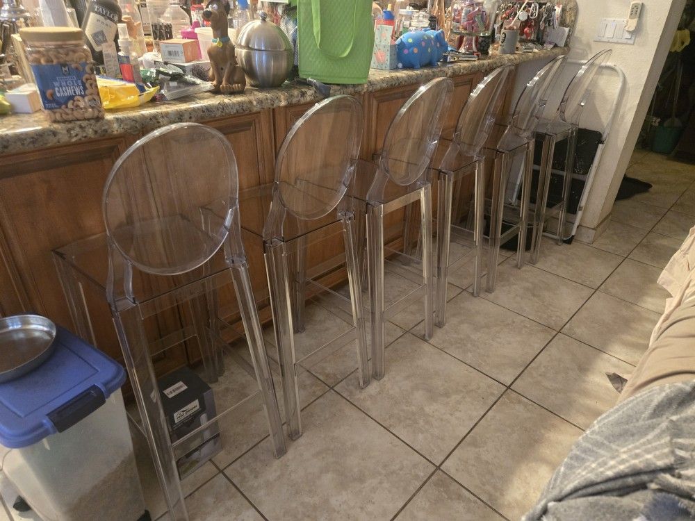 Kartell Crystal Stools 6