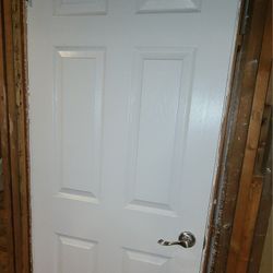 (4) 6 Panel Hollow Core Door, No Jamb