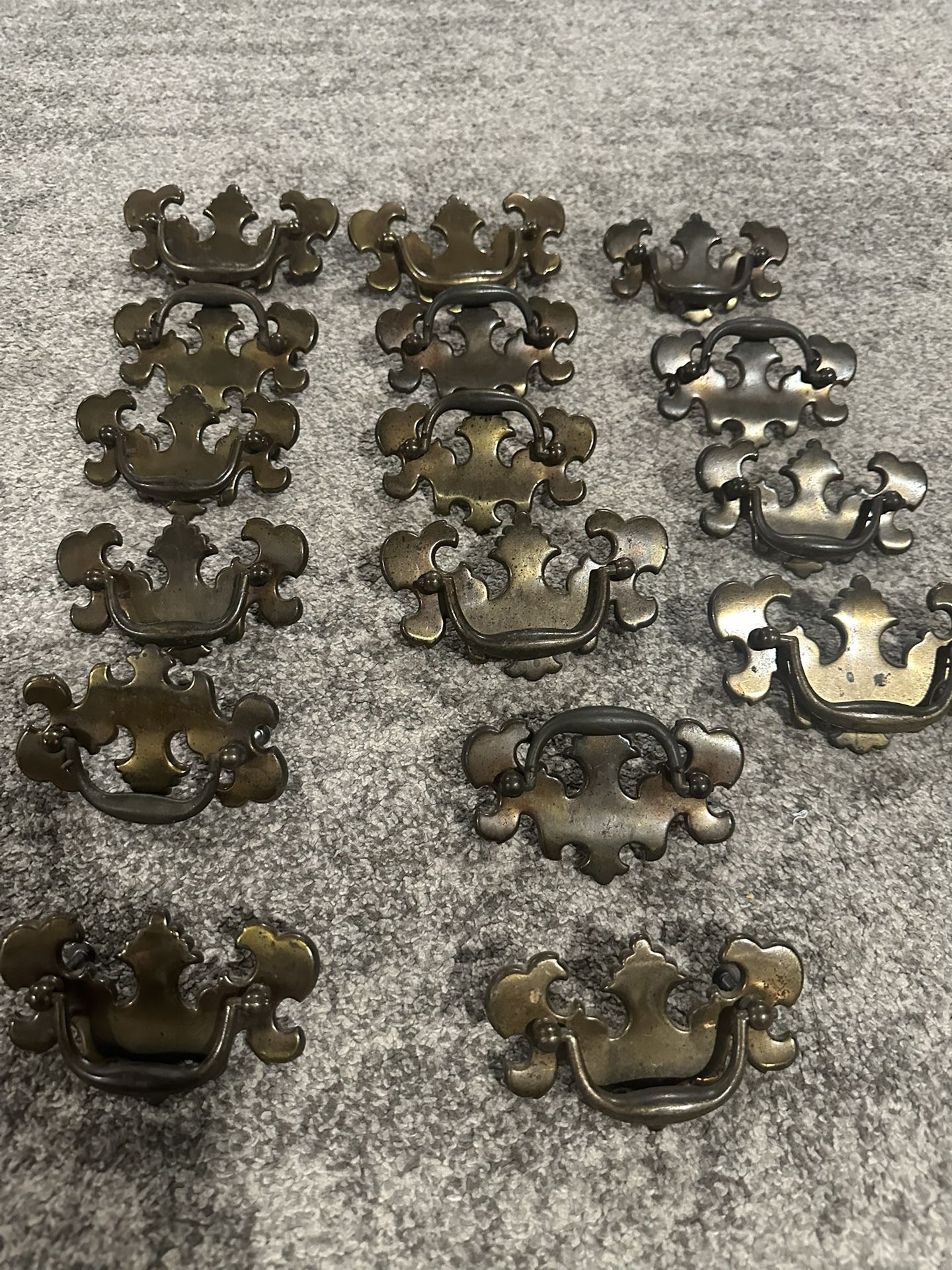 Antique Brass Furniture Handles Assortment