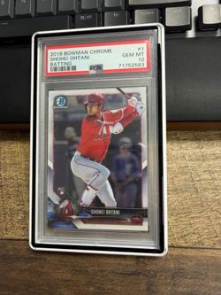 2018 Shohei Ohtani Bowman chrome rookie PSA 10