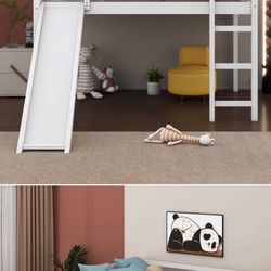 Harriet bee Wayfair  low loft twin size bed