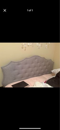 Gray headboard- full size
